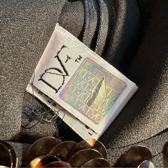 NWT Diane Von Furstenberg ‘Pellina Pialette’ Brown Tortoise Sequin Sheath Dress - Picture 6 of 16